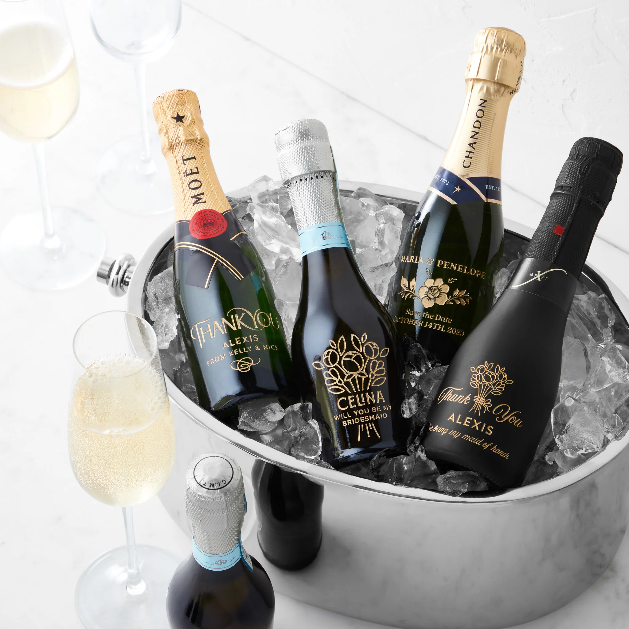 Thank You Script Mini Bottles - Image 3